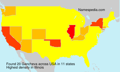 Surname Gancheva in USA