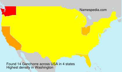 Surname Ganchorre in USA