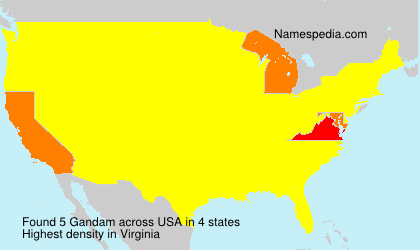 Surname Gandam in USA