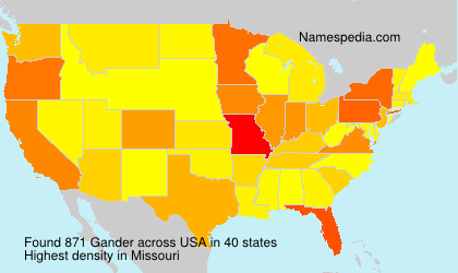 Surname Gander in USA
