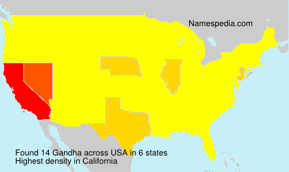 Surname Gandha in USA