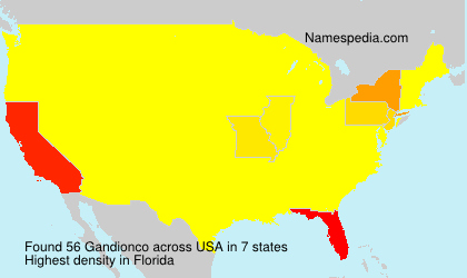 Surname Gandionco in USA