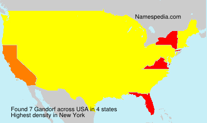 Surname Gandorf in USA