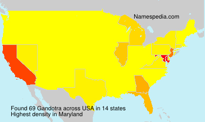 Surname Gandotra in USA