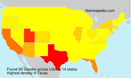 Surname Gandre in USA