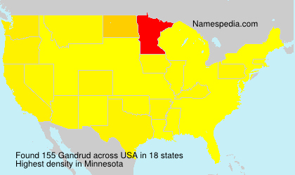 Surname Gandrud in USA
