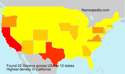 Surname Ganeva in USA