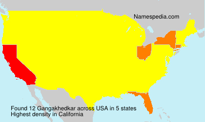 Surname Gangakhedkar in USA