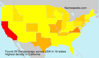Surname Gangavarapu in USA