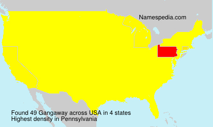 Surname Gangaway in USA