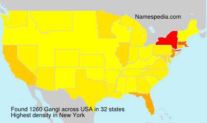 Surname Gangi in USA