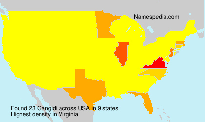 Surname Gangidi in USA