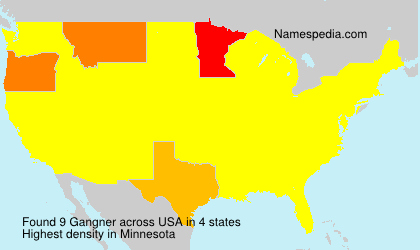 Surname Gangner in USA