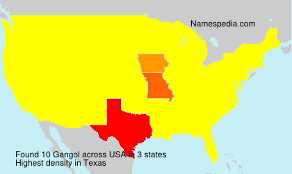 Surname Gangol in USA
