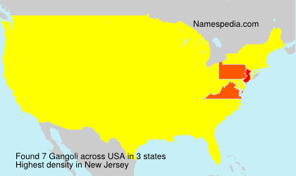 Surname Gangoli in USA