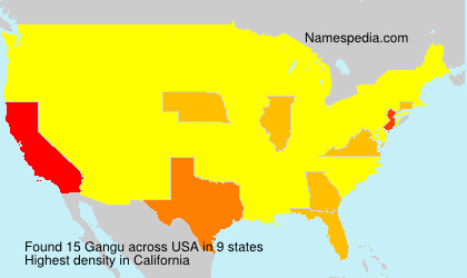 Surname Gangu in USA