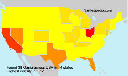 Surname Gania in USA