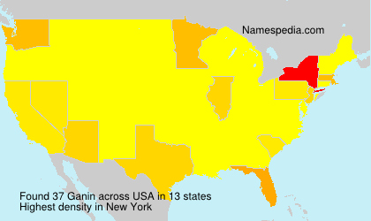 Surname Ganin in USA