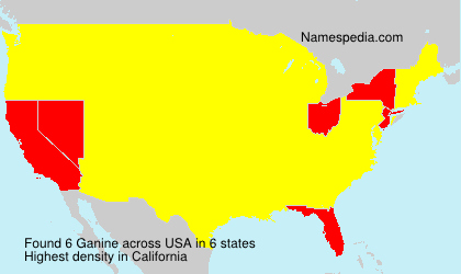 Surname Ganine in USA