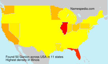 Surname Ganion in USA