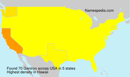 Surname Ganiron in USA