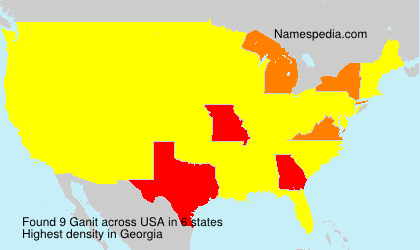 Surname Ganit in USA