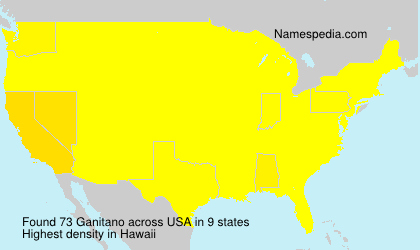 Surname Ganitano in USA