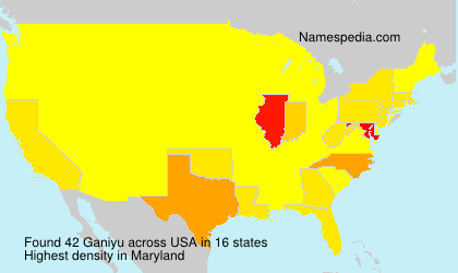 Surname Ganiyu in USA