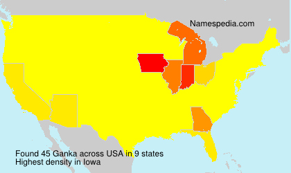 Surname Ganka in USA