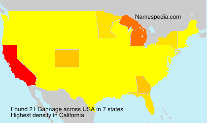 Surname Gannage in USA