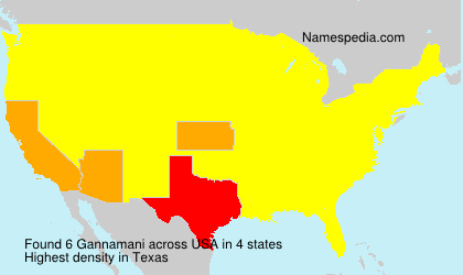 Surname Gannamani in USA