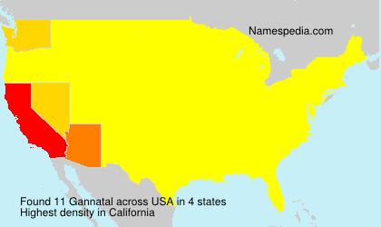 Surname Gannatal in USA