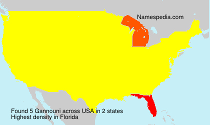 Surname Gannouni in USA