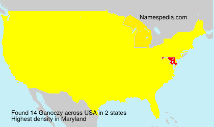 Surname Ganoczy in USA