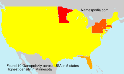 Surname Ganopolskiy in USA