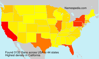 Surname Gans in USA