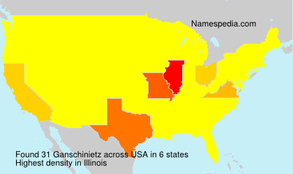 Surname Ganschinietz in USA