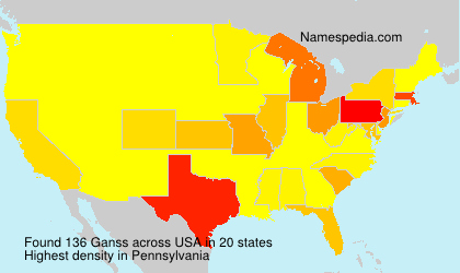 Surname Ganss in USA