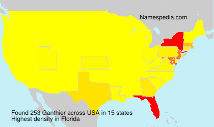 Surname Ganthier in USA
