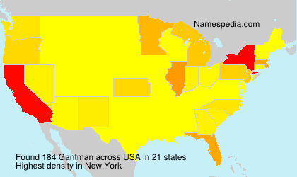 Surname Gantman in USA