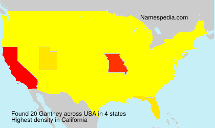 Surname Gantney in USA