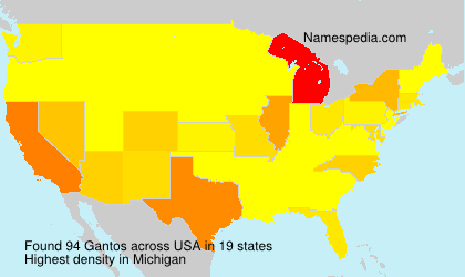 Surname Gantos in USA