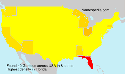 Surname Gantous in USA