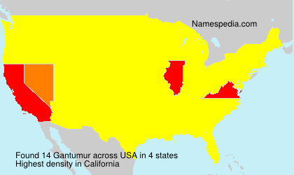 Surname Gantumur in USA
