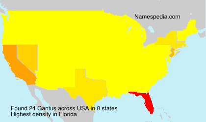 Surname Gantus in USA