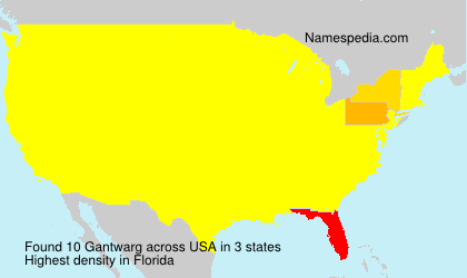 Surname Gantwarg in USA