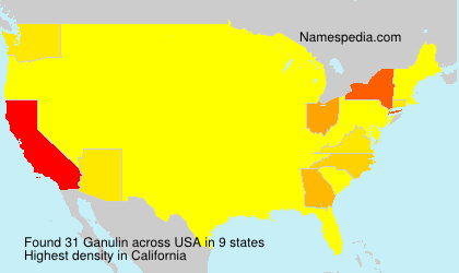 Surname Ganulin in USA