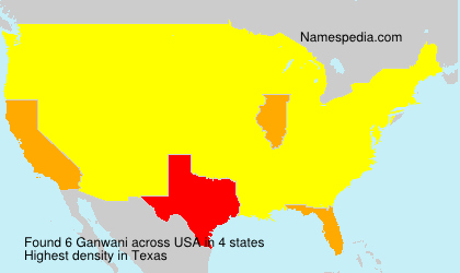 Surname Ganwani in USA