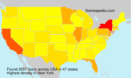 Surname Ganz in USA