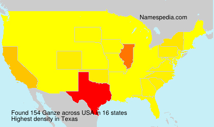 Surname Ganze in USA